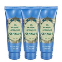 Kit 3 Gel Anti Cansaço Relaxante Muscular Sport Granado 120g