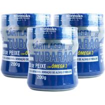Kit 3 Gel Cartilagem de Tubarão Óleo de Peixe com Ômega 3