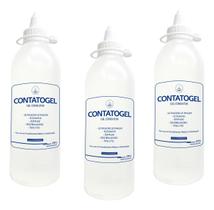 Kit 3 - Gel Clínico De Contato Condutor Ultrassom De 250Ml