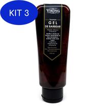 Kit 3 Gel De Barbear Transparente Barber Tradition Viking