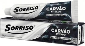 Kit 3 gel dental sorriso branco irresist carvao ativado 60g Kit 3 gel dental sorriso branco irresist carvao ativado 60g