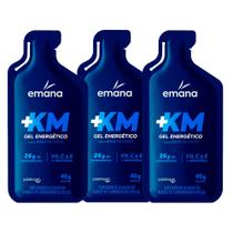Kit 3 Gel Energético Emana +KM Sabor Água de Coco 40g