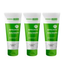 Kit 3 Gel Esfoliante Rosto Skin Care Pele Oleosa Dermachem 100g