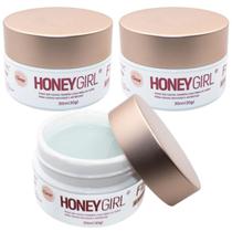 Kit 3 Gel Fiber 3 Led Uv Alongamento De Unhas 30g Honey Girl