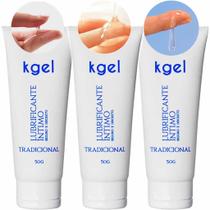 Kit 3 Gel Lubrificante Íntimo Base De Água Solúvel 50g Kgel Kit 3 Gel Lubrificante Íntimo Base De Água Solúvel 50g Kgel