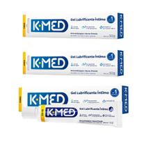 Kit 3 Gel Lubrificante Íntimo K-med 3x50g - Cimed Kit 3 Gel Lubrificante Íntimo K-med 3x50g - Cimed