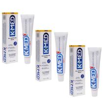 Kit 3 Gel Lubrificante Íntimo Kmed 25 gramas base aquosa que se assemelha a lubrificação natural
