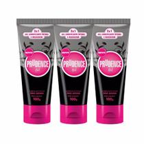 Kit 3 Gel Lubrificante Prudence Sem Aroma Feminino - 100G