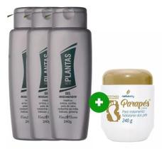 kIT 3 Gel Massageador 7 plantas para dor no corpo + Creme para rachaduras Parapés