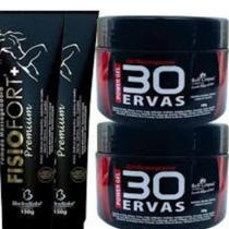 kit 3 gel massageador power 30 ervas super com 300g bell corpus
