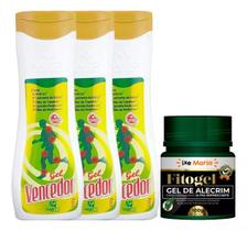 Kit 3 Gel massageador Vencedor + 1 Gel de Alecrim 100g Fitogel