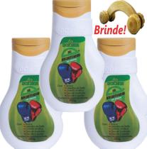 KIT 3 Gel Nocauteador Dókmos 200G Original + Massageador De Madeira