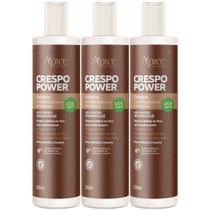 Kit 3 Gelatina Ativadora Apse Apice Crespo Power Umidificadora Cabelo Profissional Vegano 300ml