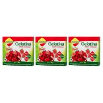 Kit 3 Gelatina Diet Plus Morango Com Stevia 10G Lowçucar Kit 3 Gelatina Diet Plus Morango Com Stevia 10G Lowçucar