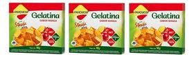 Kit 3 Gelatina Pó Diet Com Stevia Plus Manga Lowçucar 10gr