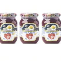 Kit 3 Geleia Extra de Morango - 320g - Fazenda Sonnenhof Kit 3 Geleia Extra de Morango - 320g - Fazenda Sonnenhof