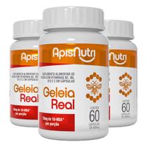 Kit 3 Geleia Real Apisnutri 60 Cápsulas Kit 3 Geleia Real Apisnutri 60 Cápsulas