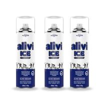 Kit 3 Gelo Spray Alivi Ice 280ml Esportivo Massagem Dor Musc Kit 3 Gelo Spray Alivi Ice 280ml Esportivo Massagem Dor Musc