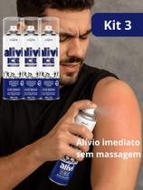 Kit 3 Gelo Spray Alivi Ice My Health 280ml Alívio Imediato para Dores Musculares Torções e Cansaço