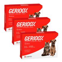 Kit 3 Gerioox para Cães e Gatos Uso Veterinário com 30 Comprimidos