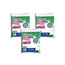 Kit 3 Gesso Lento Estuque Artesanato Linhal 1kg Cada Kit 3 Gesso Lento Estuque Artesanato Linhal 1kg Cada