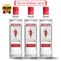Kit 3 Gin Befeater London Dry 750ml
