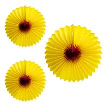KIT 3 Girassol Degradê 40cm Leque Decoração Festa junina KIT 3 Girassol Degradê 40cm Leque Decoração Festa junina