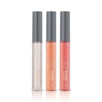 Kit 3 Gloss Soul Kiss Me Pêssego Flash + Rosa Holofote + Incolor