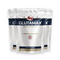 Kit 3 Glutamax Vitafor Glutamina 600G