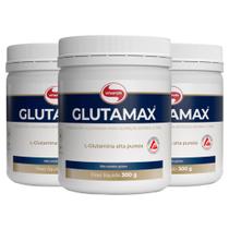 Kit 3 Glutamina Glutamax em pó vitafor 300g