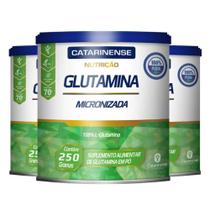 Kit 3 Glutamina Micronizada Catarinense 250G