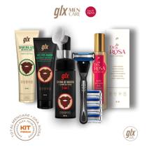 Kit 3 Glx MenCare Barbear Premium + DraRosa - Glx Health Beauty