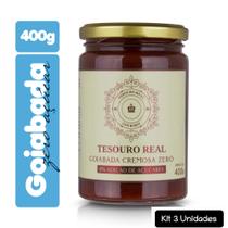 Kit 3 Goiabada Cremosa Zero Açúcar 400g Tesouro Real