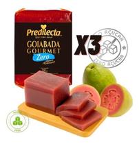 Kit 3 Goiabada Gourmet Zero Açúcar Predilecta Saudável 300g