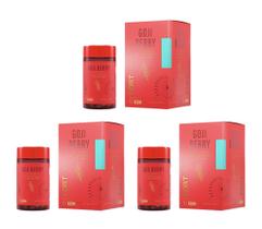 Kit 3 Goji Berry Lycium Barbarum 60 Cápsulas - Fortlife Kit 3 Goji Berry Lycium Barbarum 60 Cápsulas - Fortlife