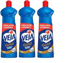 Kit 3 Gold Multiuso Original 750ml 2X Mais Poder VEJA