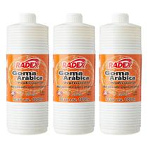 Kit 3 Goma arábica profissional Radex 1kg para papéis Kit 3 Goma arábica profissional Radex 1kg para papéis