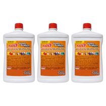 Kit 3 Goma arábica profissional Radex 500g para papéis