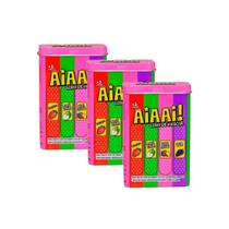 Kit 3 Goma de Mascar Aiaai Kids Zone com 18 Unidades de 2,5g cada Kit 3 Goma de Mascar Aiaai Kids Zone com 18 Unidades de 2,5g cada
