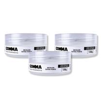 Kit 3 Gomma Modeladora Extra Forte Incolor Hair 150g Yelsew Tranças Alta Fixação Cabeleireiro Barbearia Salão de Beleza Penteados Kit 3 Gomma Modeladora Extra Forte Incolor Hair 150g Yelsew Tranças Alta Fixação Cabeleireiro Barbearia Salão de Beleza Penteados