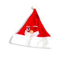 Kit 3 Gorro Natal Pelúcia com Carinha Papai Noel adulto