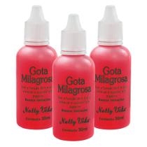 Kit 3 Gota Milagrosa Para Pés Natty Vida 30ml