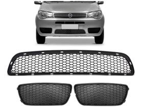 Kit 3 Grade Inferior do Para-choque Dianteiro Palio 2004 a 2009 ENGEKAR Kit 3 Grade Inferior do Para-choque Dianteiro Palio 2004 a 2009 ENGEKAR