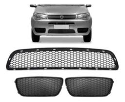 Kit 3 Grades Para-choque Palio 2004 2005 2006 2007 2008 2009 2010