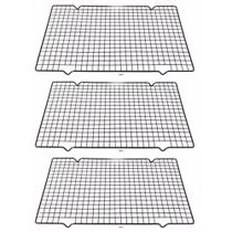 Kit 3 Grades Para Resfriar Alimentos Antiaderente Confeitaria Bolos Biscoitos 40x25cm