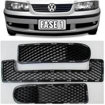 Kit 3 Grades parachoque Gol Saveiro Parati G3 fase 1 sem furo