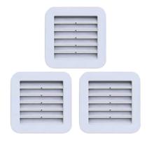 Kit 3 Grades Ventilação Quadrada Encaixe 13x13 Exaustores