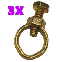 Kit 3 Grampo de Aterramento Conector Terra para Haste de 1/2 até 5/8 Simples