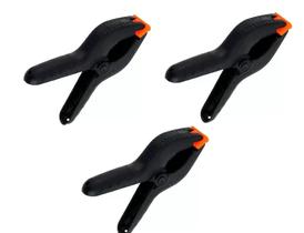 Kit 3 Grampos 3 Polegadas Plástico 3" 75mm Marceneiro Informartica