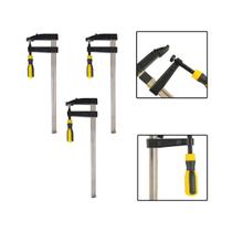 Kit 3 Grampos P/ Carpinteiro Tipo F Sargento 200x80mm 8 Pol